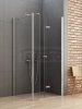 NEW TRENDY Kabina prysznicowa NEW SOLEO PLUS drzwi łamane 100x120x195 K-0623/K-0624